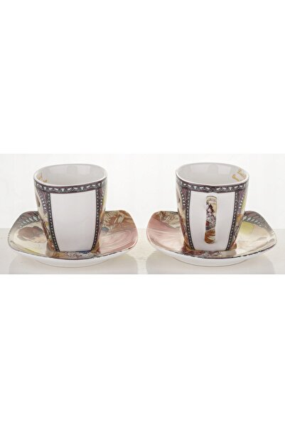 NO BRAND SET 2 x CEAȘȚI DE ESPRESSO, FARFURIOARE ȘI LINGURIȚI