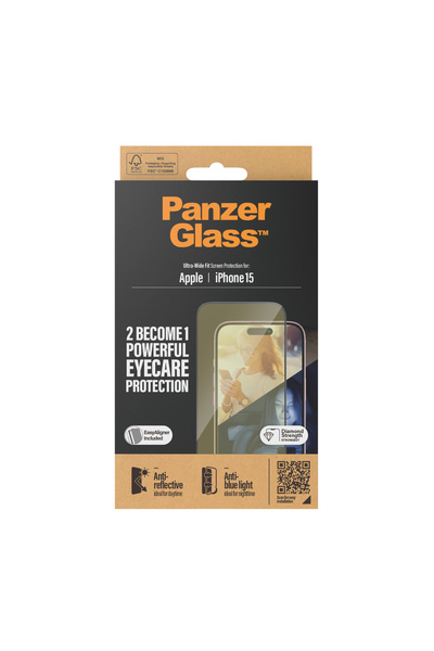 CARE by PanzerGlass® Sticlă securizată pentru iPhone 15, PanzerGlass, protecț...