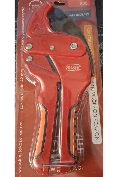 NO BRAND Foarfecă de tăiat țevi PEX PCV PP PE, 0-42mm, roșu