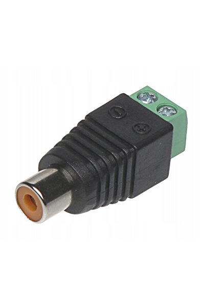 NO BRAND Adaptor conector RCA cu filet, tip priză, pachet de 10