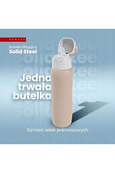 Dafi Bidon cu filtru din oțel inoxidabil, cappuccino, 800 ml