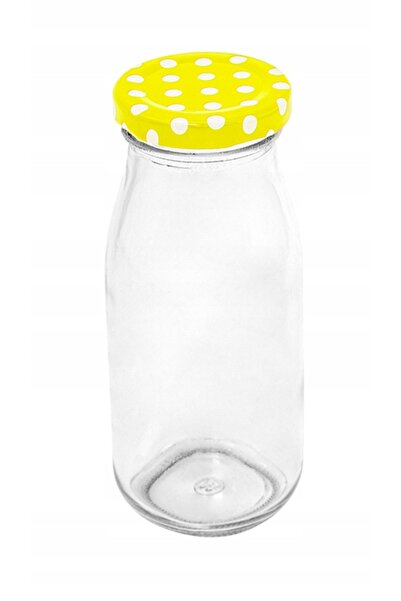 NO BRAND Sticlă de 230 ml, sticluță de sticlă cu capac pentru conserve și suc...