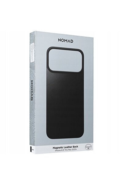 NO BRAND Husă din piele pentru spate cu MagSafe Nomad iPhone 17 Pro Max Negru