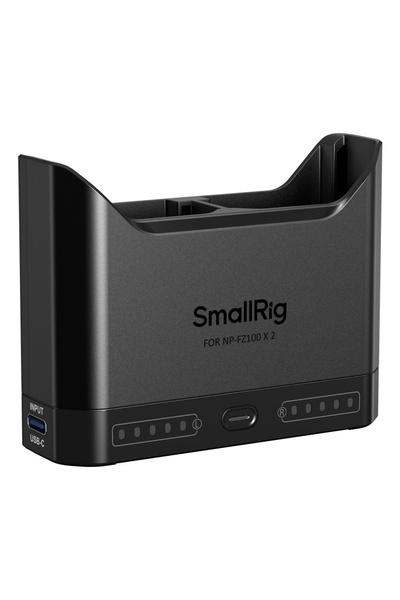 SmallRig 5489 - încărcător cu două canale pentru baterii Sony NP-FZ100, USB-C