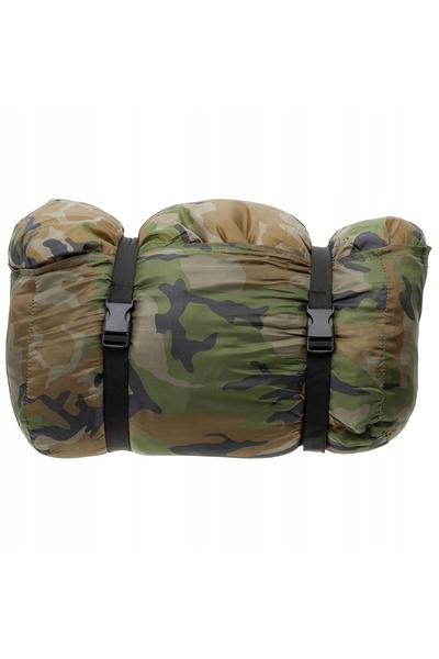 NO BRAND Sac de dormit Izrael pilot cu 2 straturi, model woodland