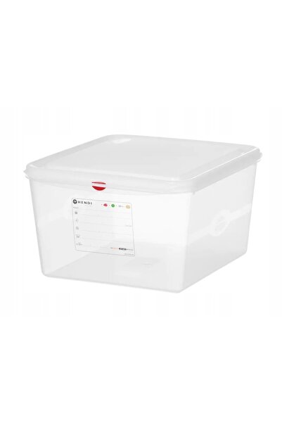 NO BRAND Recipient alimentar GN 2/3 cu capac, etichetă, 19 l, 354x325x200 mm