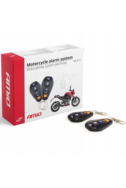 AMIO Alarmă motocicletă cu telecomenzi 110-125dB 433.92MHz