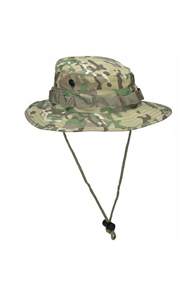NO BRAND Pălărie militară americană tip Bush Hat, ranforsată, camuflaj tactic...