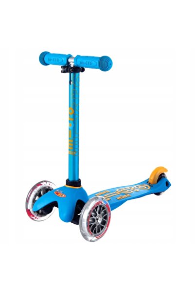 Micro Trotinetă cu trei roți pentru copii Mini Deluxe albastru ocean OS