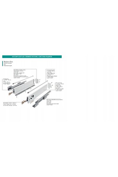 GTV Sertar MODERN BOX H=83 mm L=450 mm mecanism silențios PB-D-KPL450A