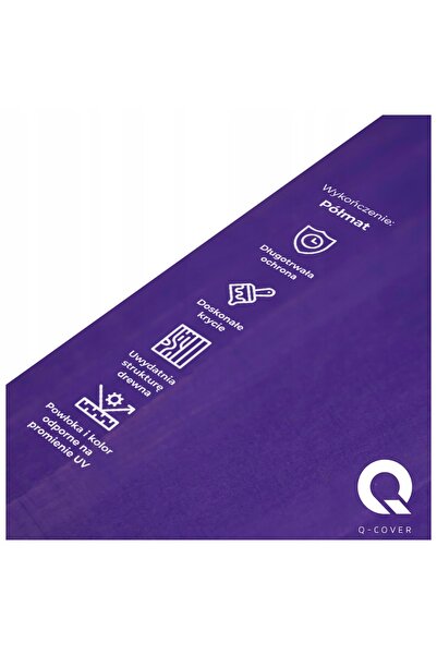 NO BRAND Lac pentru lemn 3 în 1 extra Lazura culoare violet semi-mat 1L prote...