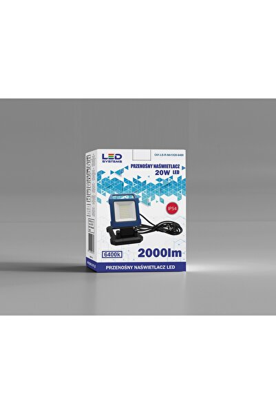 NO BRAND Proiector LED portabil 20W IP54 6400K LEDSYSTEMS 2000 lm