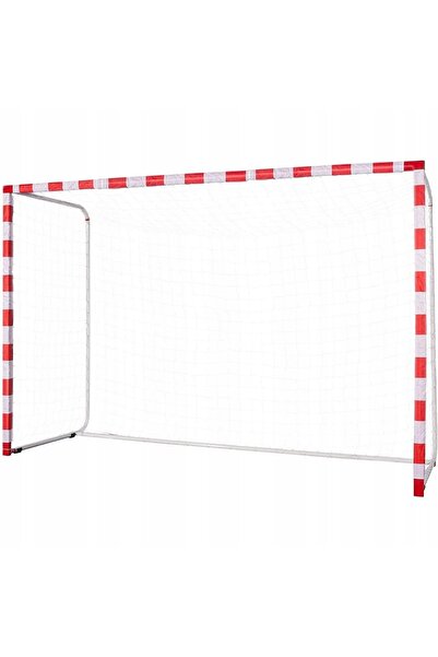 NO BRAND 300x160x90cm ENERO alb/roșu plasă de poartă de fotbal