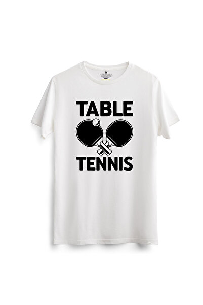 hakuof Cotton Table Tennis Printed T-Shirt Table Tennis Training