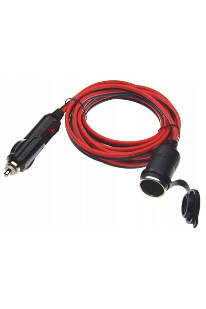 NO BRAND Cablu prelungitor solid 16AWG, 3m, 12V, 15A, pentru brichetă auto