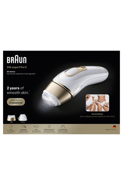 Braun Epilator Silk expert Pro 5 IPL PL5221 Senzor inteligent de protecție a ...