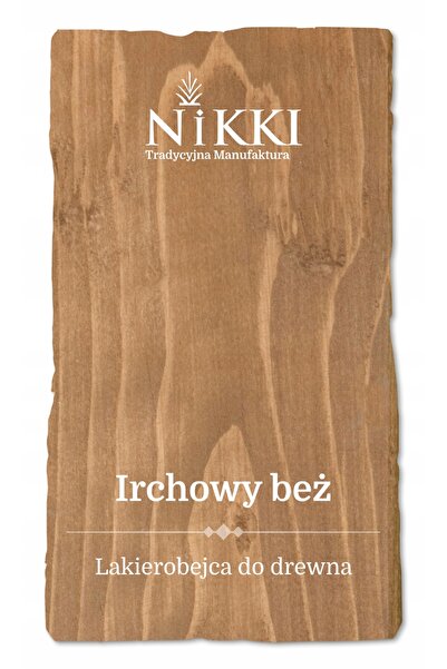 NO BRAND Lac pentru lemn 3W1 Extra Lazura Iroha Bej Semi-Mat 1L Protecție UV