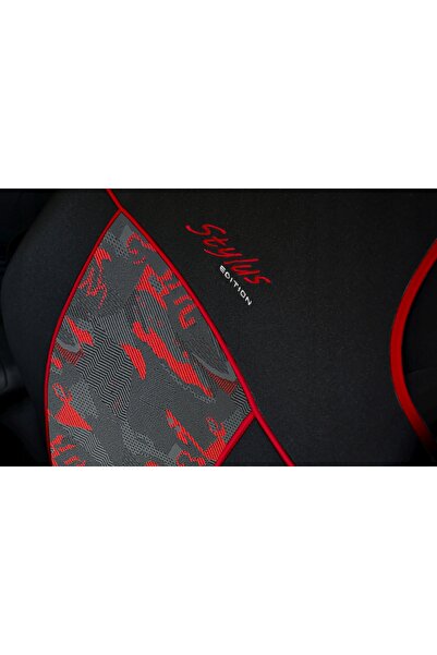 NO BRAND Huse tip tricou pentru scaune auto STYLUS RED pentru scaune 1+1