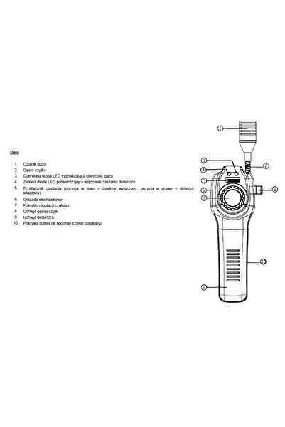 Mastech Detector de gaz cu sondă pentru GPL GNL MS6310 (4825)
