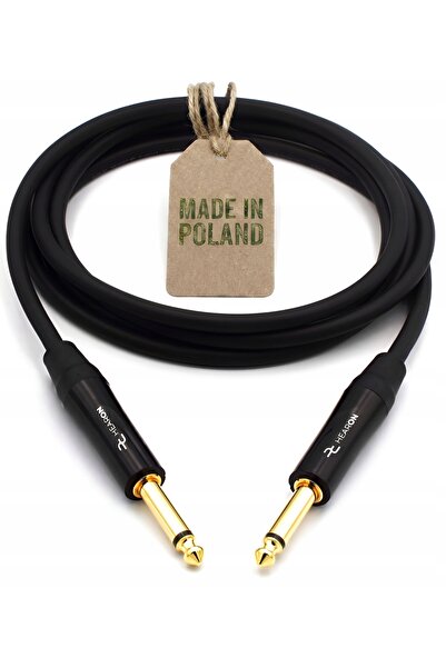 NO BRAND HEARON PRO Cablu Instrumental 3m, Mufă Jack Mare 6.3 TS Mono, Cablu ...