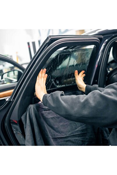 NO BRAND Folie auto nuanțată neagră 50% pentru controlul căldurii, folie pent...