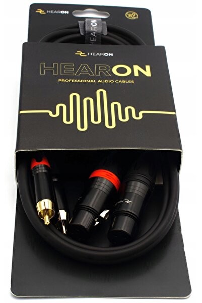 NO BRAND Cablu amplificator HEARON Select 2x RCA Cinch - 2x XLR FEMEIE 1.5m