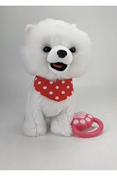 Flower Toys كلب لطيف ينبح ويمشي على طوق، هدية عيد ميلاد للأطفال