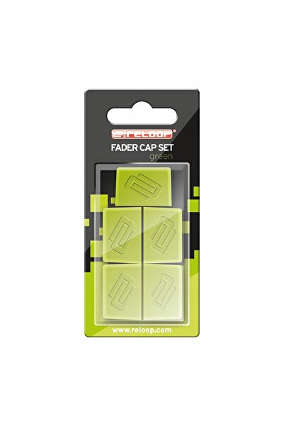 NO BRAND Set de capace pentru fader Reloop, verzi – capace pentru fader