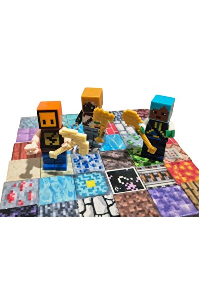 NO BRAND Blocuri magnetice 155 piese CUTIE TNT pixel CUBURI MAGNETICE + 5 FIGURI