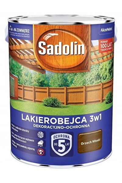 Sadolin LAKIEROBEJCA 3-în-1 PENTRU LEMN NUC 5L