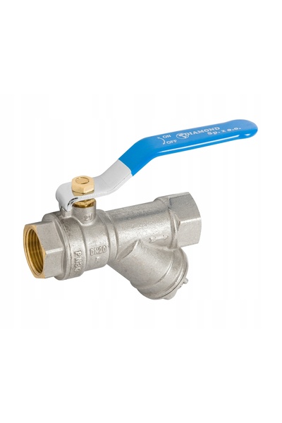 DIAMOND Robinet cu bilă 1 " cu FILTRU MAGNETIC, filtru magnetic cu clapetă iw382