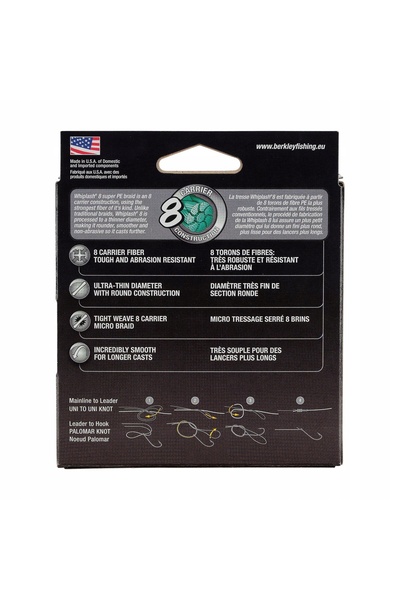 BERKLEY Fir împletit Whiplash8 0,18mm 150m Cristal Diametru (mm): 0,18
