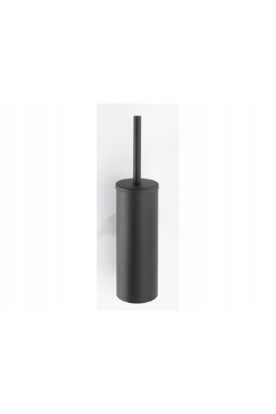 Wenko Perie pentru WC neagră mată metalică închisă 13x9x40,5 cm BOSIO