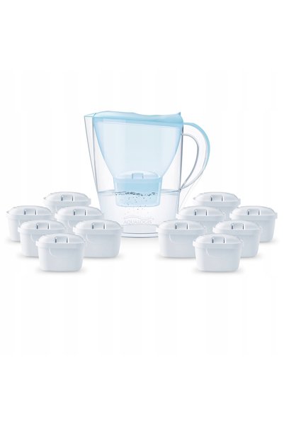 Aqualogis Carafă cu filtru Harmony Light Blue, 11+1 filtre