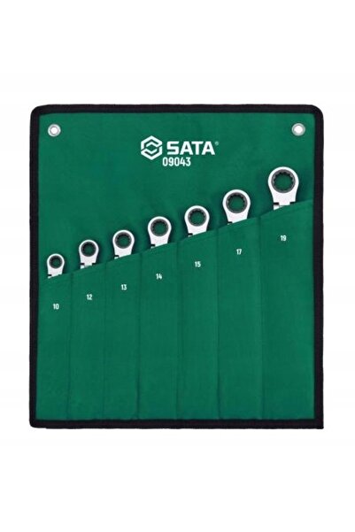 SATA Set de 7 chei cu clichet cu cap plat, cu mecanism de blocare ST09043SJ