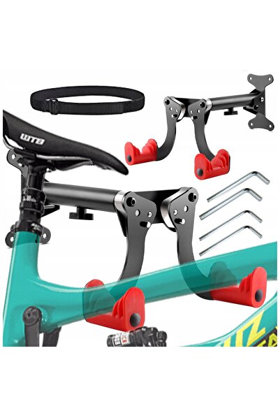 NO BRAND Suport de perete pentru bicicletă, pliabil, cu capacitate mare de în...