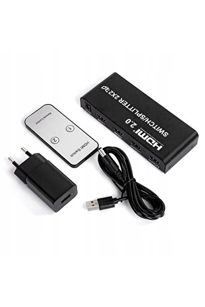 Spacetronik Matrix HDMI 2/2 SPH-M221 4K Adaptor Convertor Comutator Splitter
