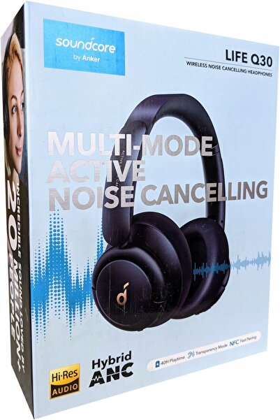 Soundcore Căști wireless over-ear Q30 (Îmbunătățite) ANC 70h Albastre
