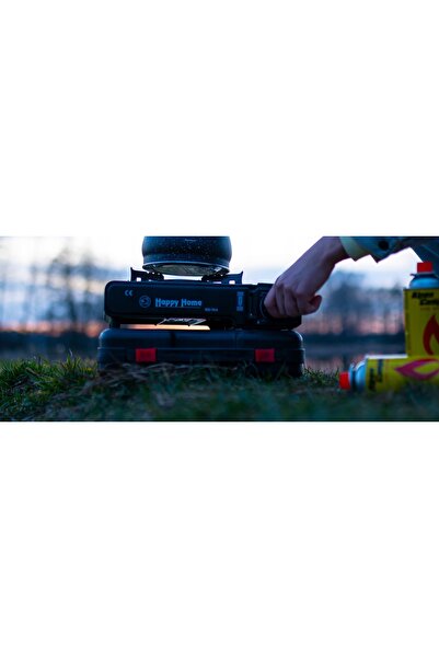 NO BRAND ARAGAZ DE CAMPING CU O GLUGĂ ÎN CUTIE + ADAPTOR + 4 BUCĂȚI DE GAZ