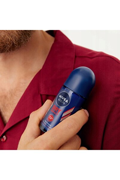 NO BRAND 4 x NIVEA MEN DRY IMPACT ANTIPERSPIRANT ROLL-ON 50ml