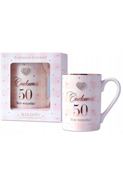 NO BRAND Cană Cadou Premium Auriu pentru 50 de ani, Suvenir