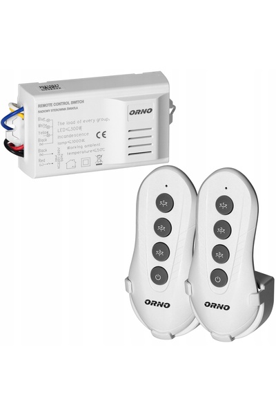 Orno Telecomandă radio pentru comutator, cu receptor cu 3 canale + 2 telecome...