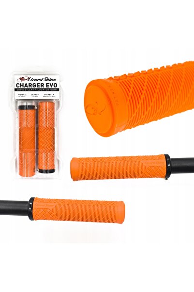 Lizard Skins Manșoane CHARGER EVO LOCK-ON 136mm portocalii