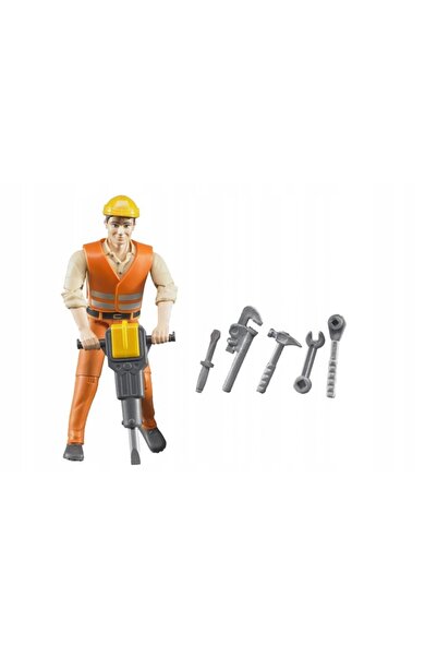 Bruder Figurină muncitor cu accesorii 60020