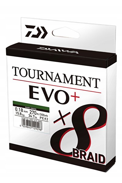 daiwa Braid Tournament X8 Braid EVO+ 0,10 135m Diametru (mm): 0.10