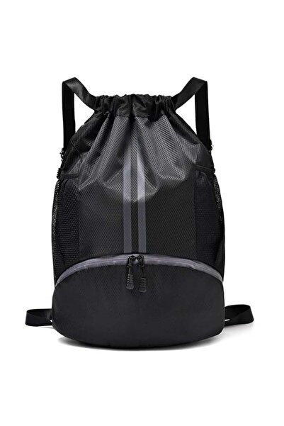 Generic Drawstring Gym Bag with Shoe Compartment, Waterproof Sports Backpack ...