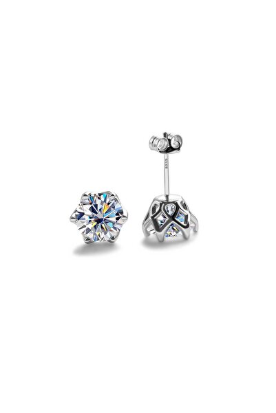 Choice13 5mm white Real 925 Sterling Silver Classic Round Stud Earrings 0.5/1...