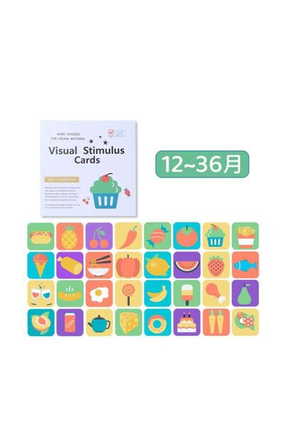CasaDesteapta.ro Card De Stimulare Vizuala Pentru Bebelusi 12-36 Luni - Jucar...
