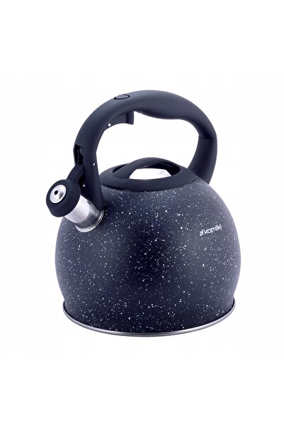 Kamille Fierbător din oțel inoxidabil cu fluier, pentru inducție și gaz, 3L, ...