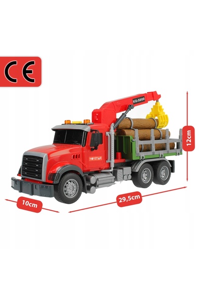 Stator Camion mare cu basculantă, macara, pentru transportul buștenilor de le...